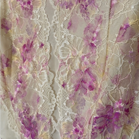 NEW Free People Spring Soiree Printed Floral Lace Off-Shoulder Bodysuit- Small - Picture 6 of 10